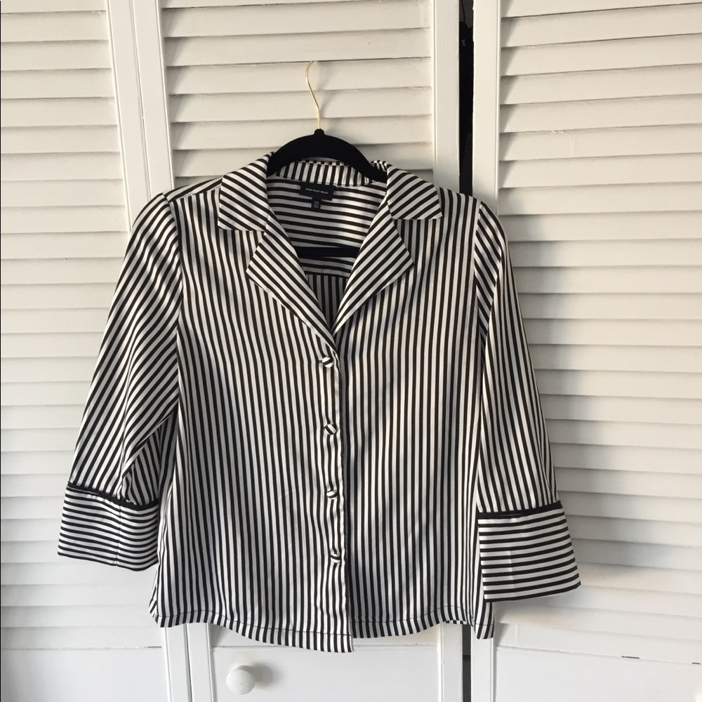 Who What Wear striped blouse